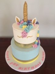 Two Tier Unicorn Cake